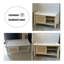Banc en bois massif blanc