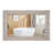 Solid Wood Flat Bathroom Mirror-88082267