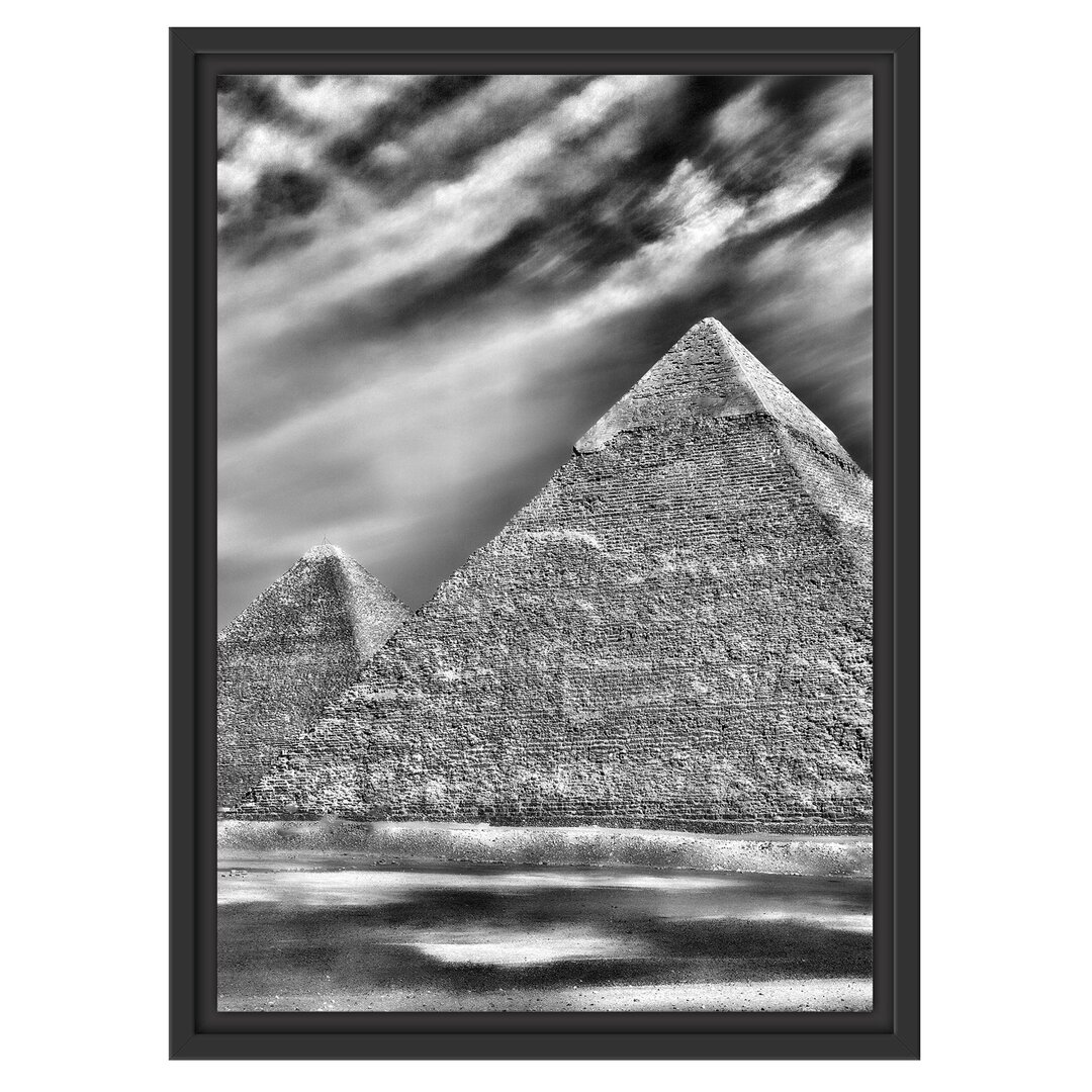 Gerahmtes Wandbild Ägypten Pyramiden