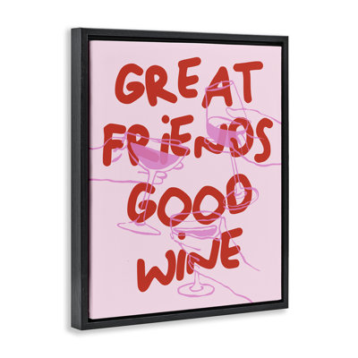 Cadre flottant Great Wine Good Wine, design par House of Lulu