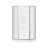 Summit 38 x 38 Polystyrene Center Drain Shower Kit in White with Clear glass in Chrome-123525692