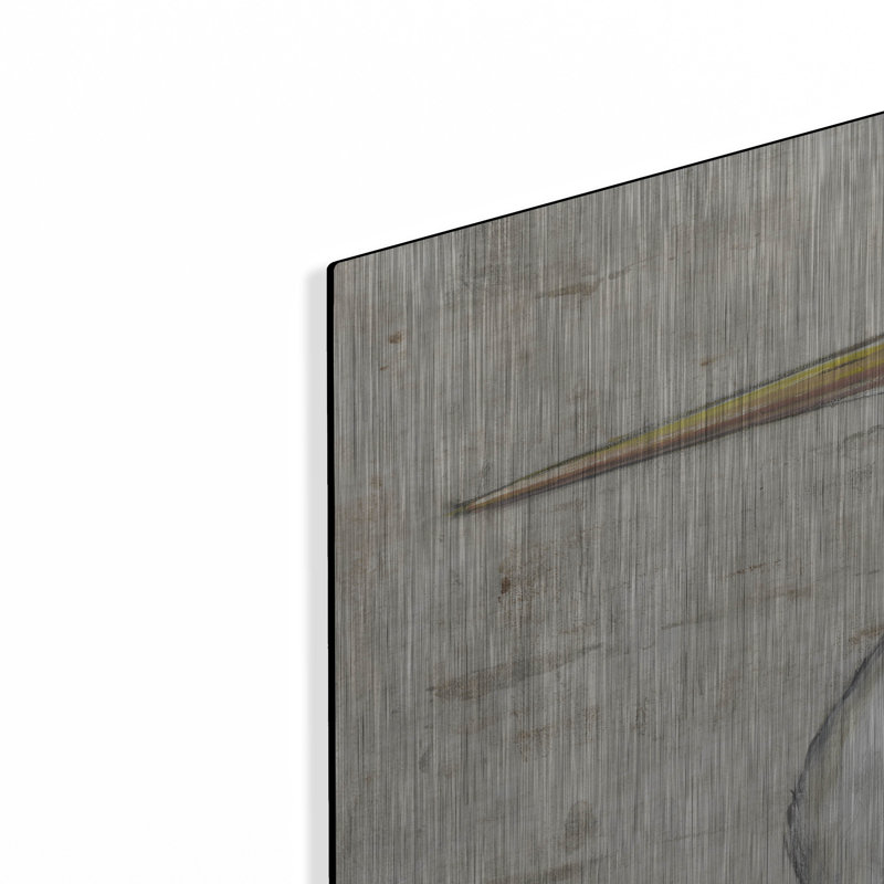  «Gray Heron II» par Tim O'Toole, art mural en métal, 12 po x 16 po, H 36 po x l 24 po