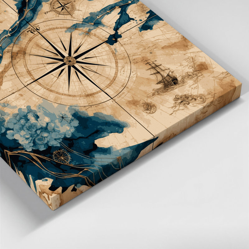 Art nautique sur toile, 20" H x 30" W