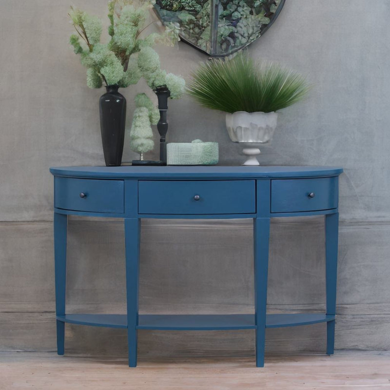 Trene 51'' Console Table, Navy Blue