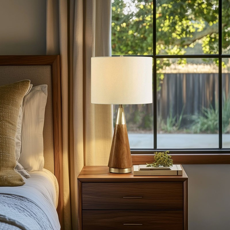 Lampe de table triangulaire