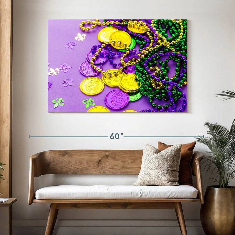 Lelend Mardi Gras Ornaments, 32'' H x 48'' W