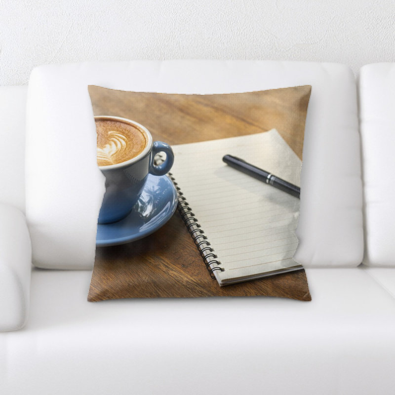 Coussin décoratif café