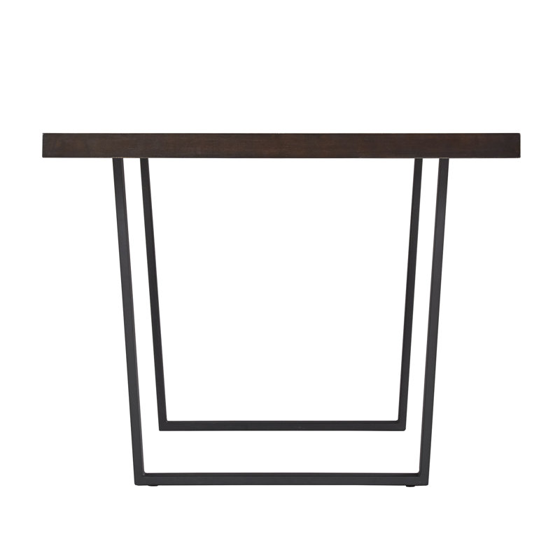 Blake Metal Base Dining Table, Black, Expresso