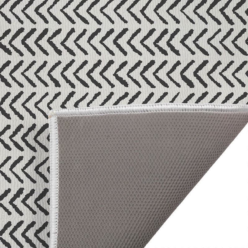 Paillasson Tribe Way, Ivoire/gris anthracite, L 17 po x L 24 po