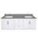Lotte 73'' Quartz Double Bathroom Vanity Top with Sink