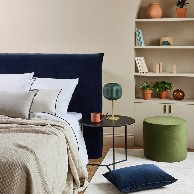 Dario Slipcover, 130cm H x 153cm W, Navy