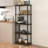 5-Tier 57.4" Open Shelf Bookcase, Compact Storage Bookshelf-221452299-221384783