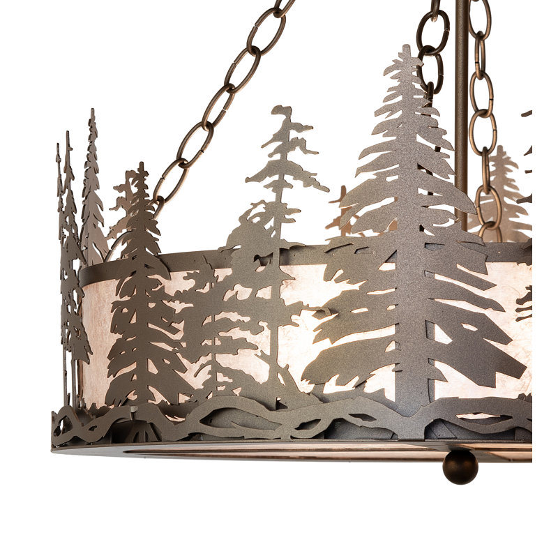 23" Wide Tall Pines Inverted Pendant