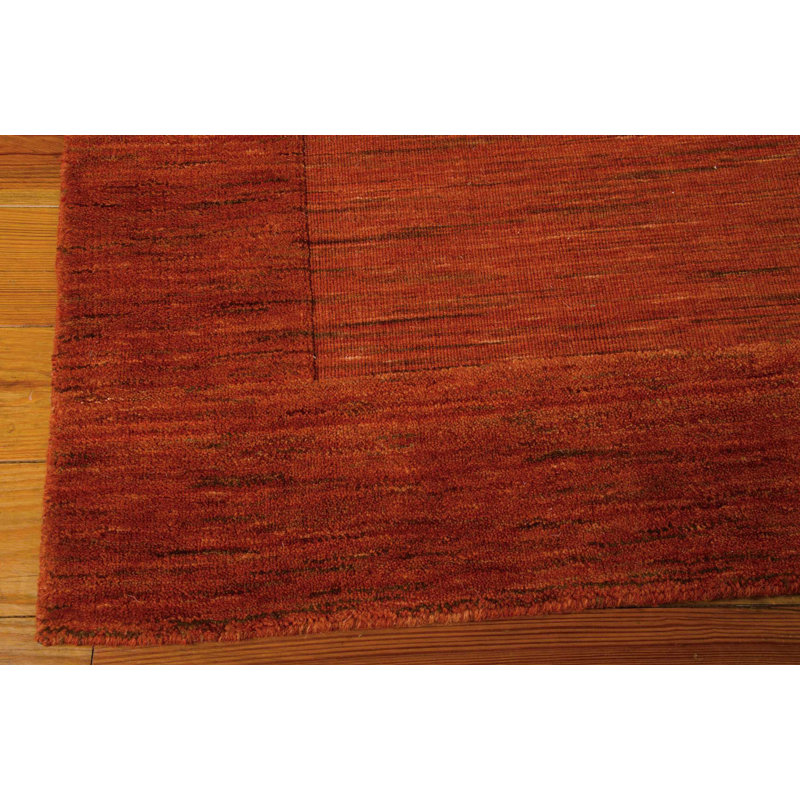 Ripple Wool Area Rug in Barn, Rectangle 5'6" x 7'5"