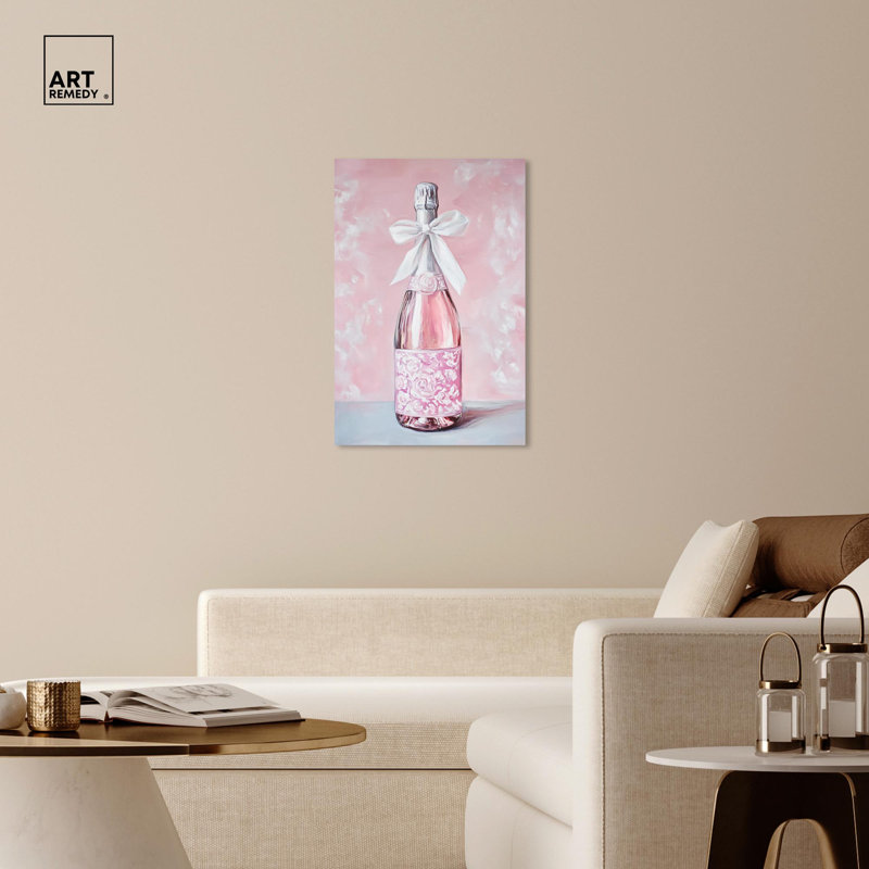 Soft Rose Champagne, reproduction de mode sur toile par , H 36 po x l 24 po, Toile tendue
