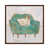 Toile classique avec cadre brun