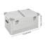 Boîte de rangement 80L pour pique-nique Boîte de rangement en alliage d'aluminium avec couvercle-130837059-130837060