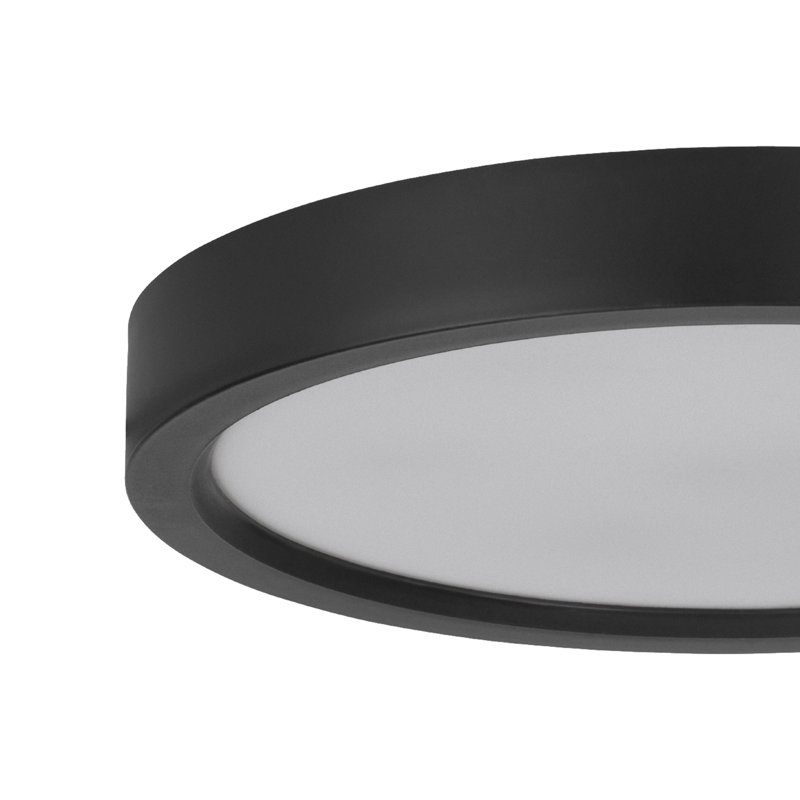 Denean LED Flush Mount, Black