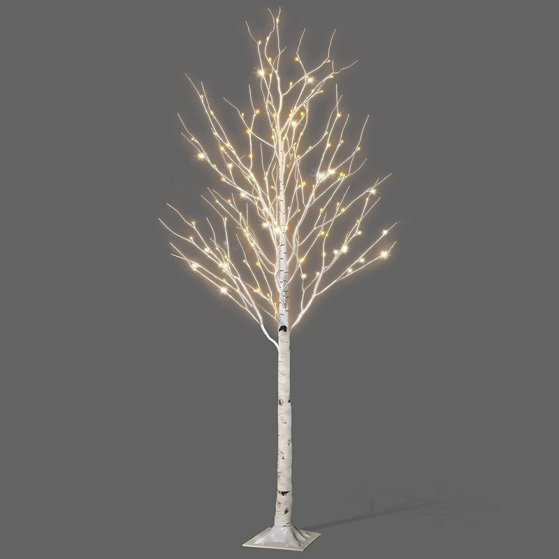 Birch Twig Tree Lighted Display, 180cm x 22cm x 22cm