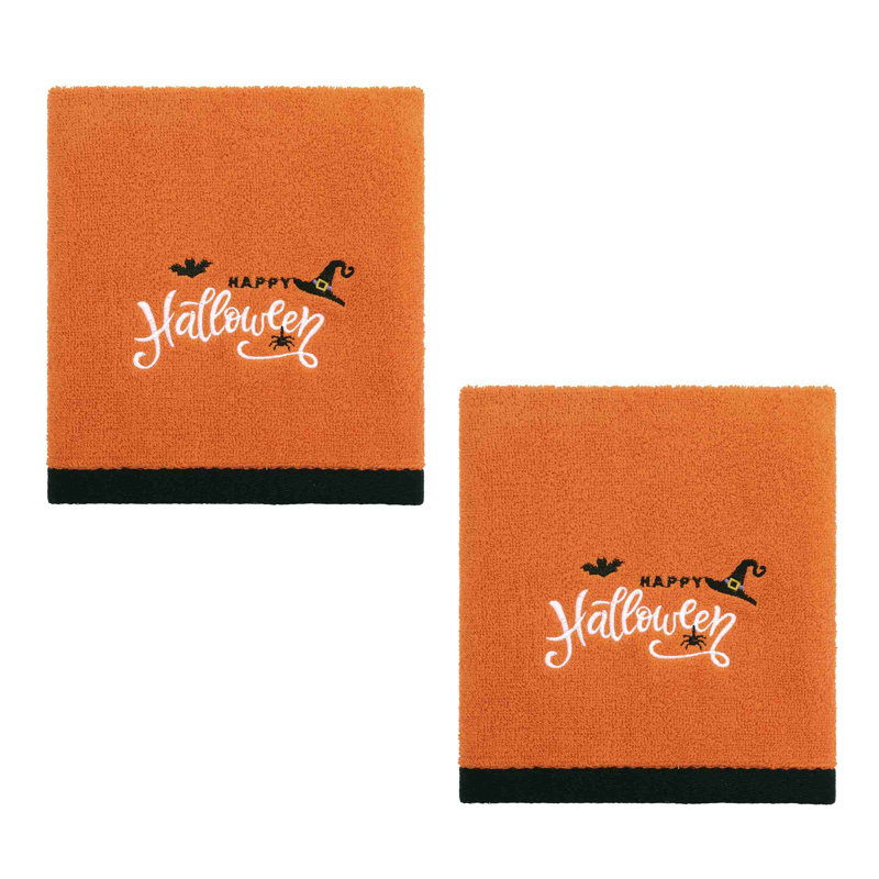  Happy Halloween Icons Halloween 2-Pack Hand Towels