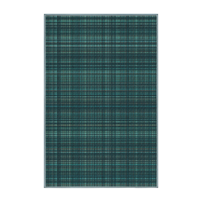 Performance Wool Plaid Indoor Rug, Rectangle 5' x 7'