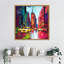 "Times Square with Yellow Cabs" par Kinley, reproduction d'art sur toile encadrée-1653459992