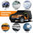 Waterproof Car Cover Outdoor Sun Rain Snow Hail Protection With Driver Door Zipper