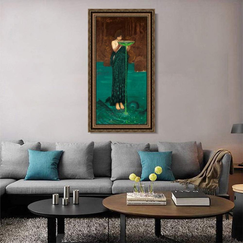 Reproduction de giclée sur toile encadrée par John William Waterhouse, art mural, décor de bureau à domicile, décorations pour bureau à domicile