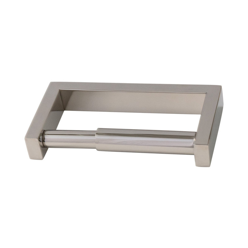 Quadro Wall Mount Toilet Paper Holder, Polished Stainless Steel