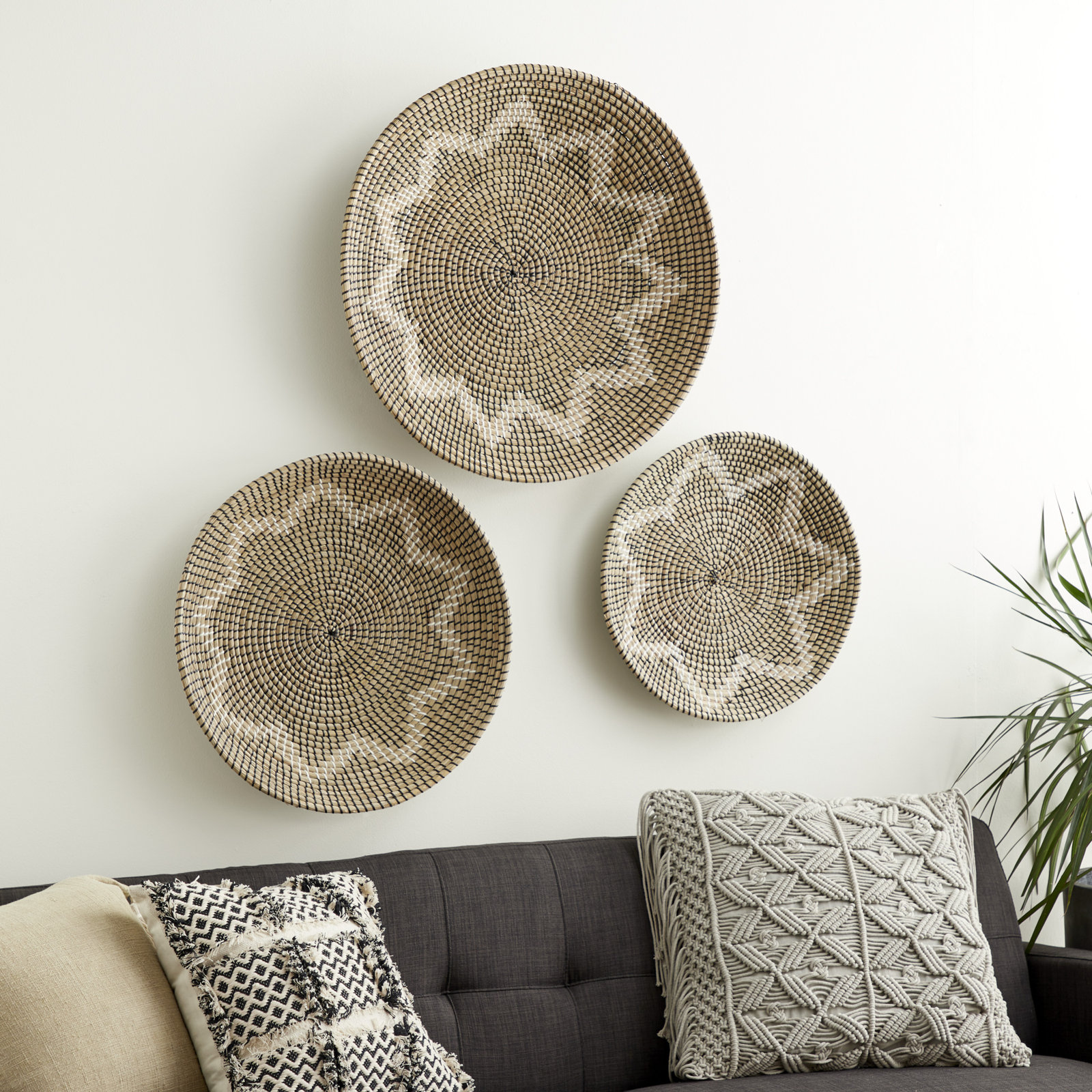 Handmade Seagrass Wall Mounted Sculpture