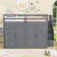 4 Drawers Full Wood Loft Bed With Wardrobe, Cabinets And Storage Staircase-1673148416