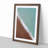 View of Brighton Beach in Abstract - Picture Frame Graphic Art Print-55764064-55764063