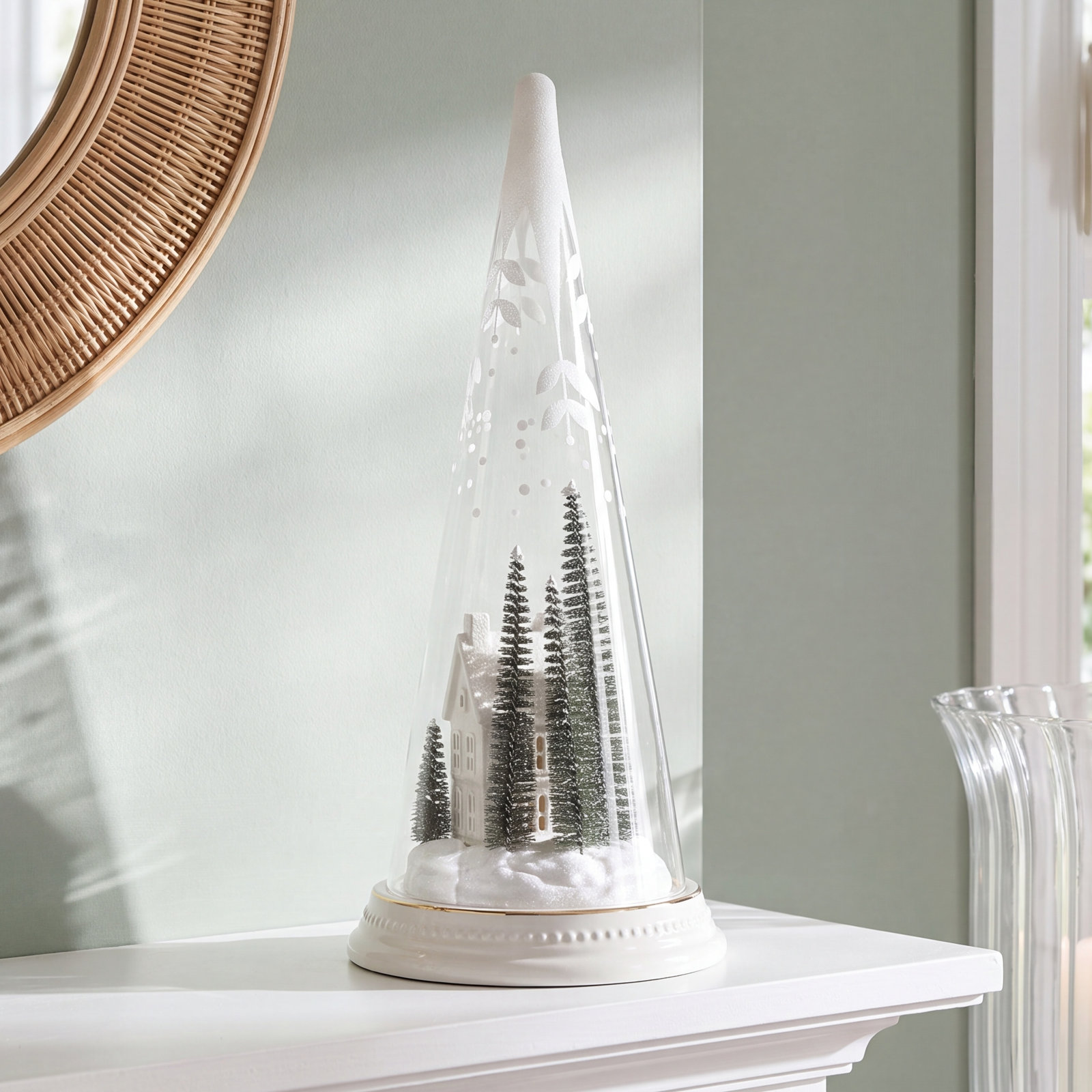 Merry and Magical Lighted Cone Figurine