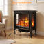 Rosalind Wheeler 56.2 cm W Black Electric Fireplace with 6100 BTU