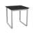 Gansett Waiting Reception End Table Metal Frame 20x20" High Pressure Laminate Top-50878869-50878865