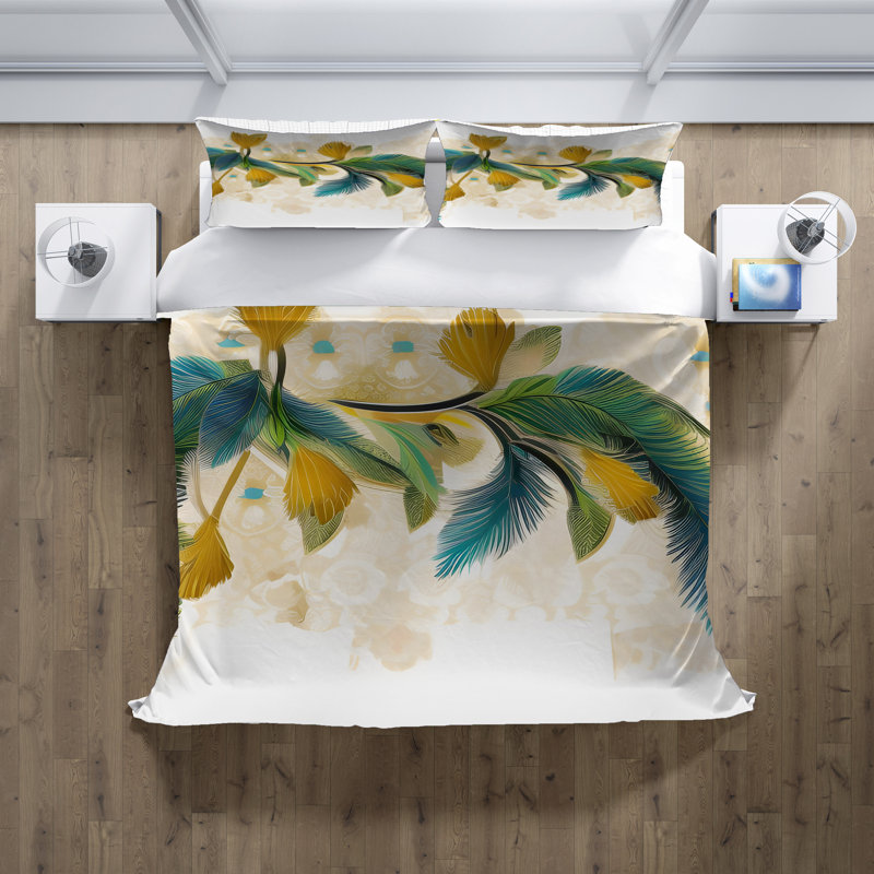 Polyester Abstract Duvet Cover, Twin Duvet Cover + 1 Queen Sham