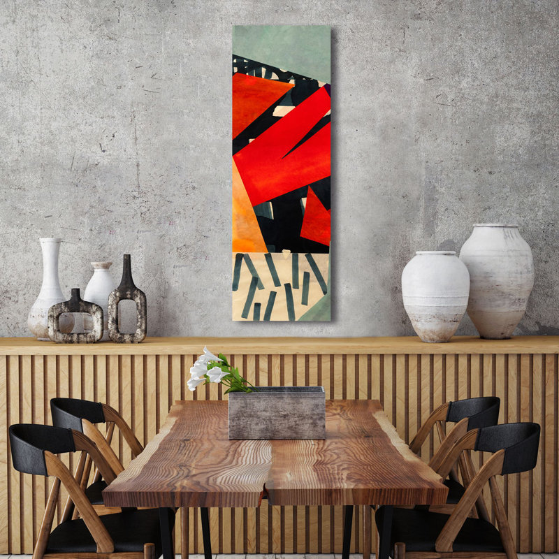 Bebop Abstract Panel I by Leonardo Bacci - Wrapped Canvas Print, 100cm H x 35cm W x 4cm D