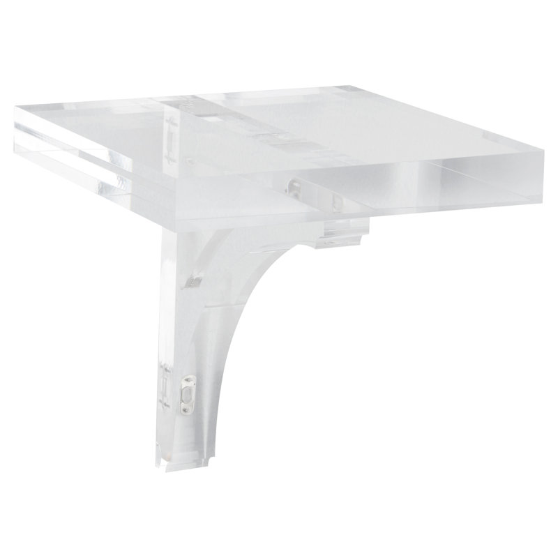 Glacier Square Acrylic Accent Shelf