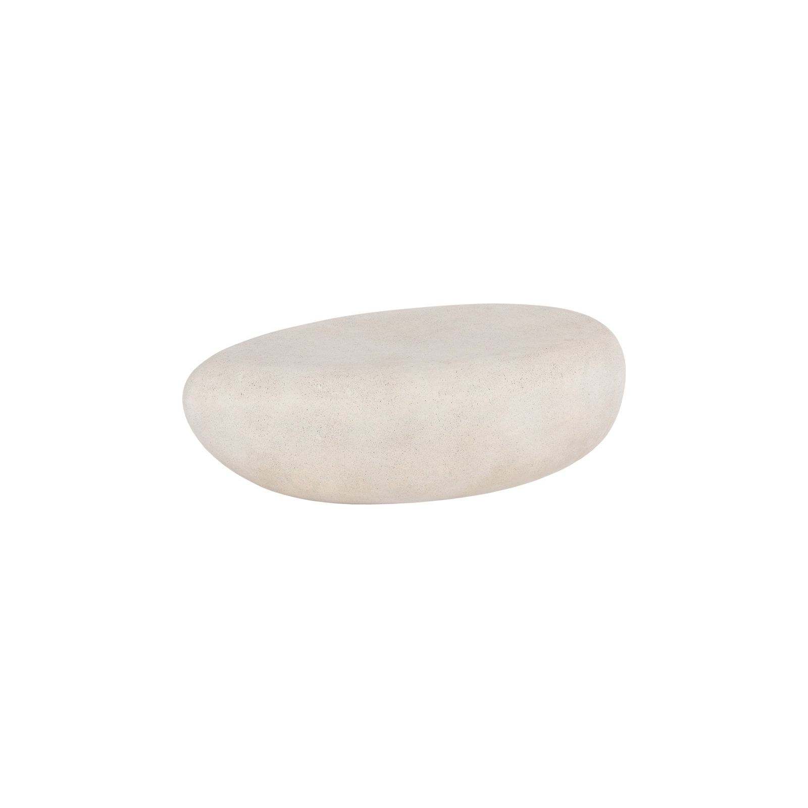 River Stone Solid Coffee Table, 14" H x 42" L x 26" W, Roman Stone