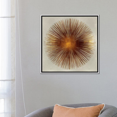 " Bronze Sunburst I " Graphic Art Print