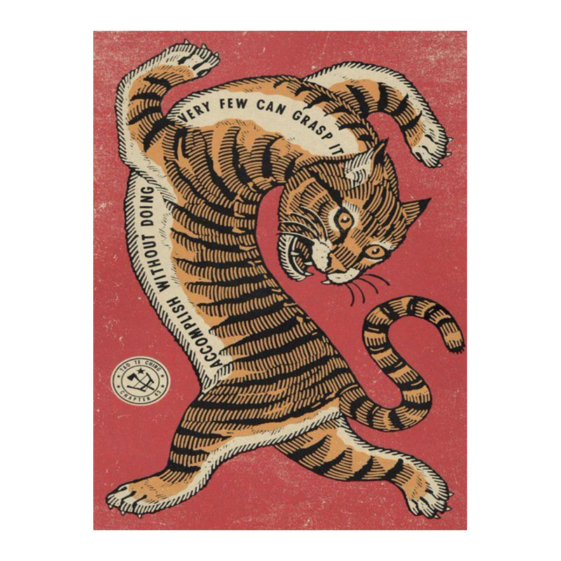 Tapis décoratif moderne à motif tigré à motif de tigre