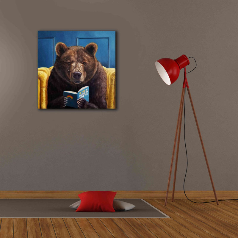 «Bear Trap» par Lucia Heffernan, art mural sur toile, H 26 po x l 26 po x P 1,5 po