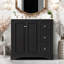 Meuble-lavabo transitionnel 36 po avec lavabo en céramique 36 po, portes à fermeture douce, 3 tiroirs, tablette réglable-1795771889