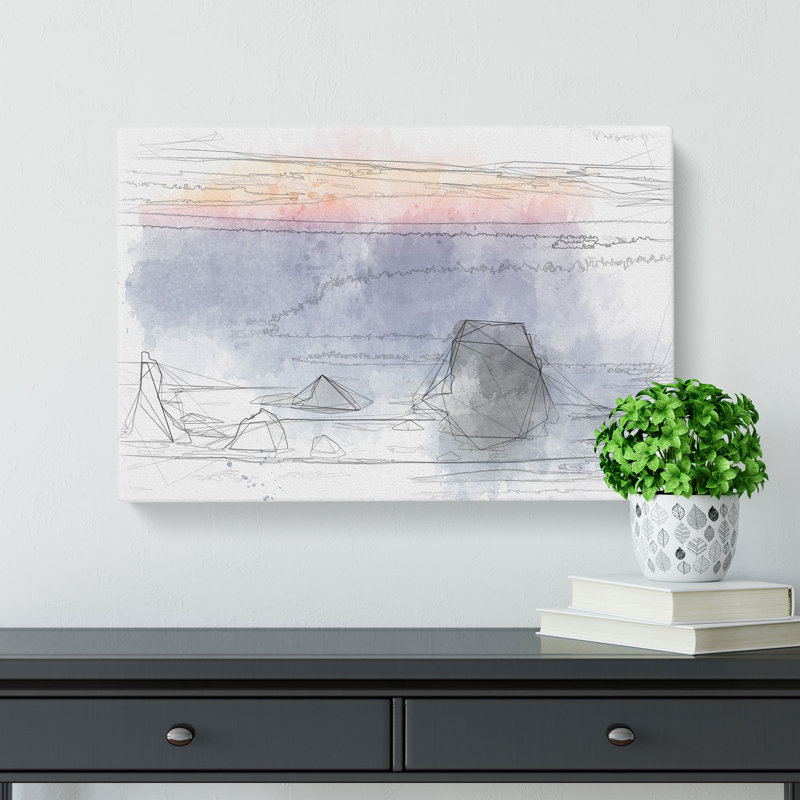 Beach In Bandon - Wrapped Canvas, 35cm H x 50cm W x 3cm D