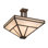 "T" Mission 8 - Light Semi Flush Mount
