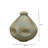 Noah 11 Inch Ceramic Decorative Vase, Irregular Dimpled Shape, Glossy Reactive Blue