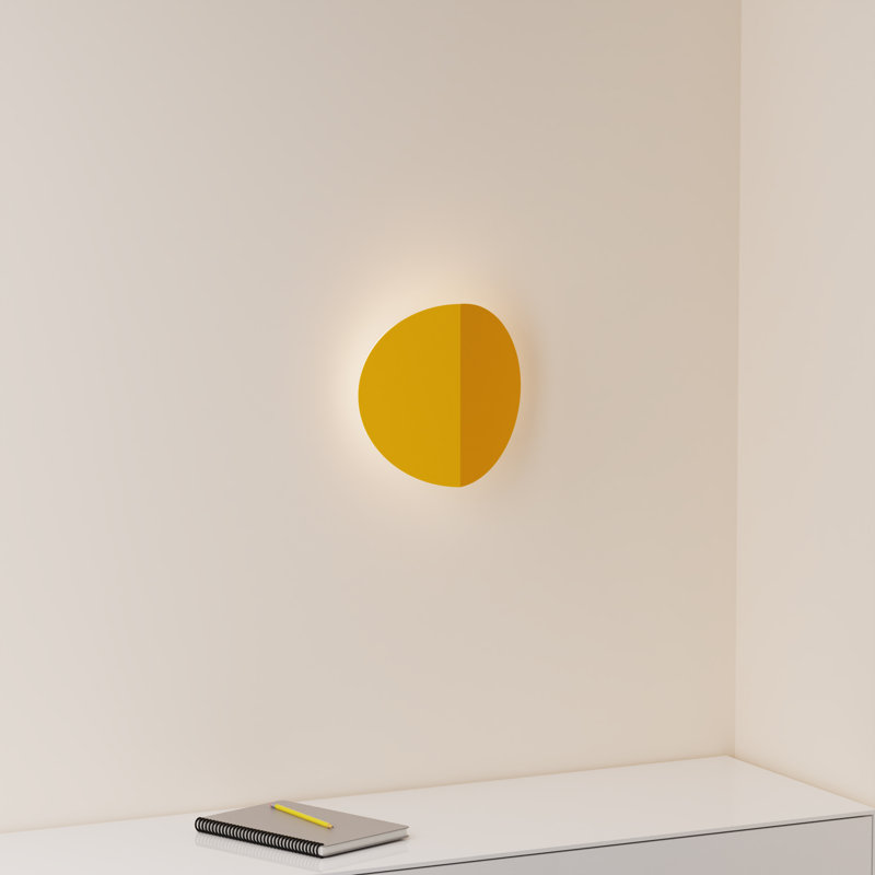 Lune Wall Sconce, Mustard