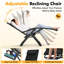 Ensemble de très grandes chaises Xxl Zero Gravity de 2 pièces, chaise longue de patio inclinable robuste de 500 lb avec serrure en alliage d'aluminium, coussin amovible, coussin et grand porte-gobelet, chaise d'extérieur pliable-2086766030
