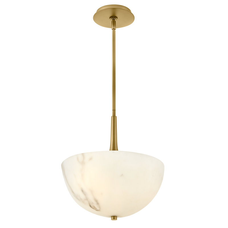 3 - Luminaire suspendu bol Ligh, Laiton laqué