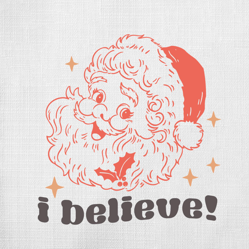 ChristmasCuteQuotes-09 Reversible Throw Pillow, 20" x 20"